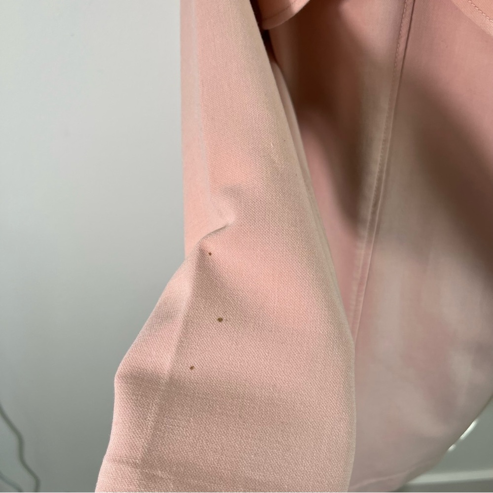 Abercrombie & Fitch Baby Pink Blush Trench Coat Y2K Vtg Womens Size Medium - Picture 7 of 9